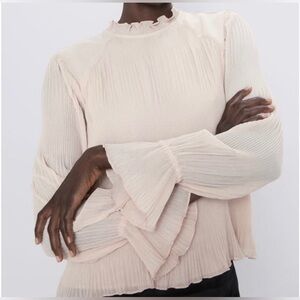 Zara Pleated Blouse